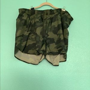 Plus size 3 inch running shorts